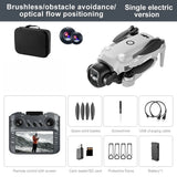 Lenovo V156 MAX 8K Drone with Screen Remote Control Brushless ESC  4K HD Dual Camera GPS drone  Quadcopter Avoidance Gift