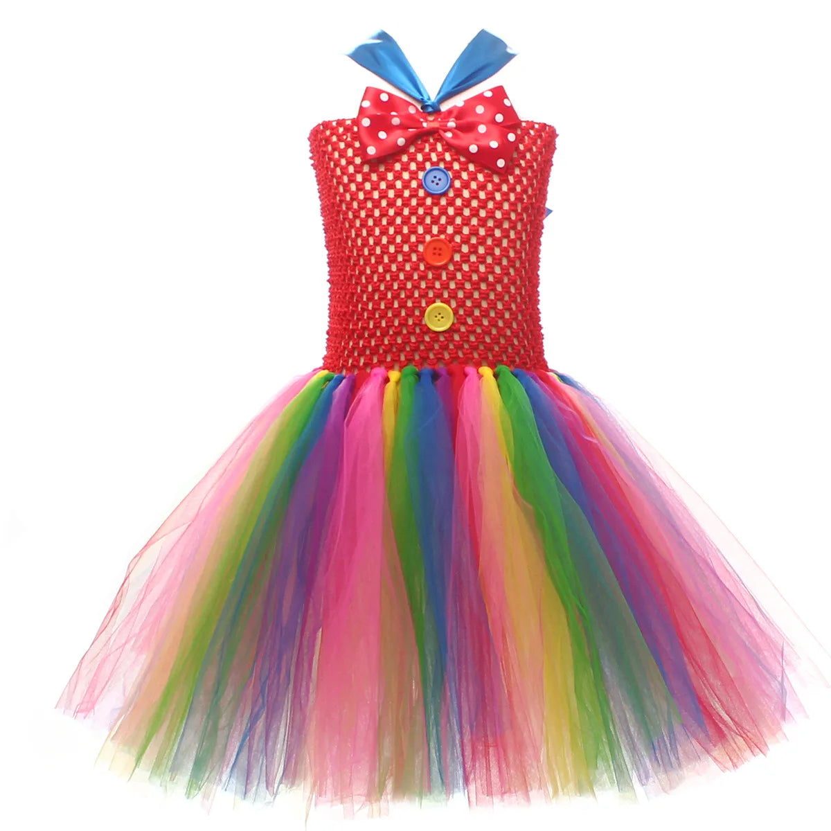 Funny Circus Clown Costume for Chicas Carnival Party Dresses Naughty Joker Cosplay Halloween Costume Enfant Fancy Tutu Dress Up