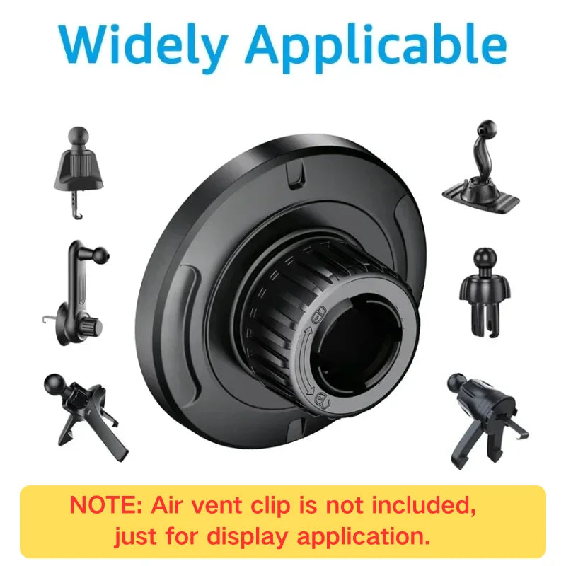 For MagSafe Car Mount Accessories Universal Magnetic Car Phone Holder Parts Suitable for 17mm Ball Head Base Magnet Brackets