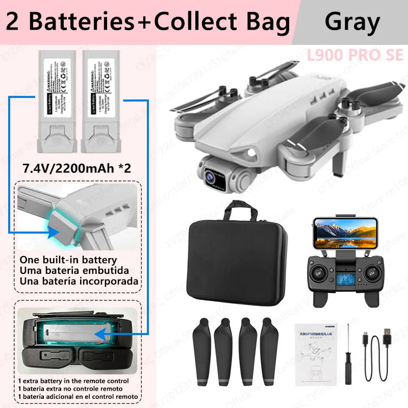 LYZRC Official L900 PRO SE Brushless Motor GPS 4K Professional Drone 5G WIFI Aerial Photography Helicopters Foldable Quadcopter