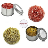 Soldering Iron Tip Cleaner Non-Slip Solder Tip Cleaning Wire Ball Tin Remove For Cleaning Soldering Irons And Tips