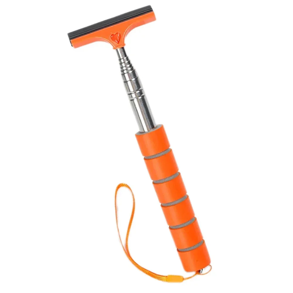 Portable Rainy Glass Window Cleaning Tool Wiper Telescopic Handle Car Side Mirror Squeegee Telescopic Rearview Mirror Squeegee