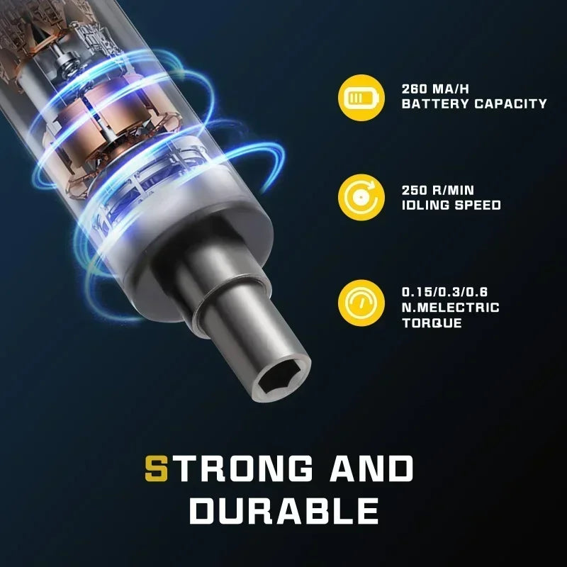 CreationSpace Cordless Electric Screwdriver Set 3 Torque Settings 29/42  in 1 Precision Screwdriver for Phones Watches Repair