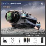 Lenovo A26 Pro Drone 4K HD 8k Triple Camera FPV Brushless Motor Obstacle Avoidance Foldable RC Quadcopter Professional Aerial