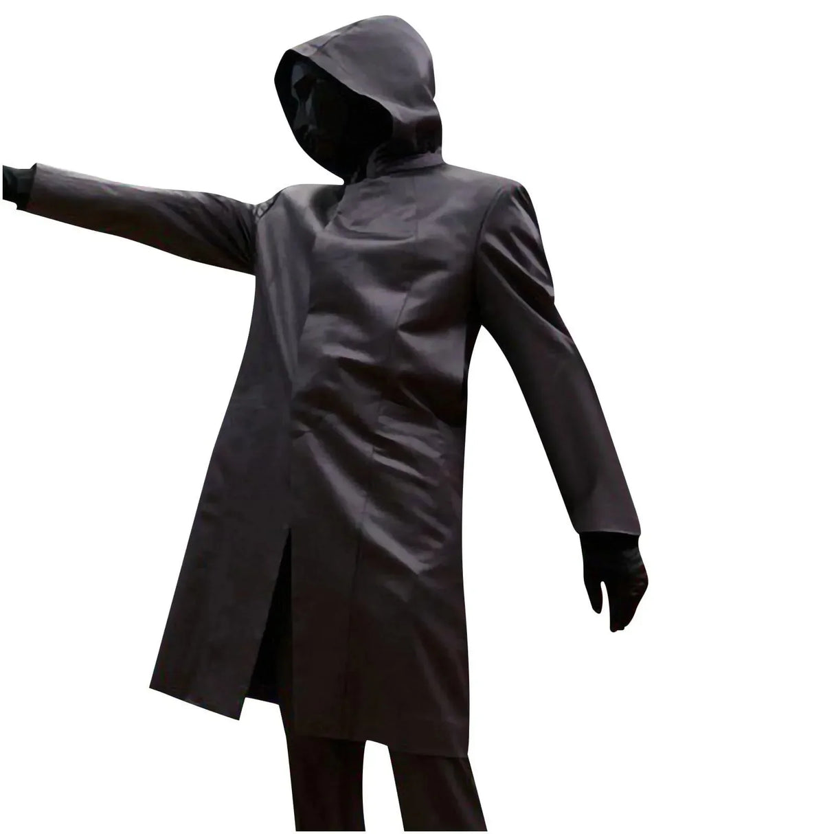 Korean Drama Game Cosplay Costume With Gloves Man Black Jumpsuit Triangle Disguise Round Square Carnival Party Men Medieval Coat