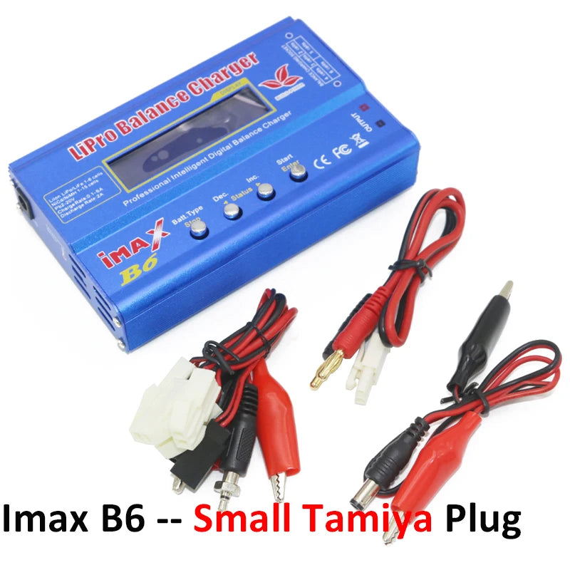 Digital Imax B6 80W Balance Charger T/Tamiya/XT60 Plug With 12V/5A DC Converter Adapter For RC Lipo NiMH NiCd Li-ion Battery
