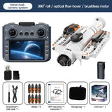 New Mini Screen Remote Control Drone Dual 8K HD Camera UAV Brush Obstacle Avoidance 5G WIFI FPV Foldable Quadcopter Aircraft Toy