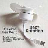 For Bedroom For Dormitory White USB Portable Fan Portable USB Fan For Bedroom Fan Bedroom Cooling Quiet Operation