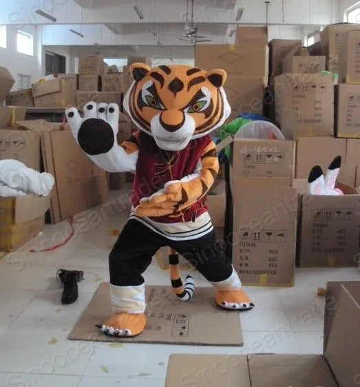 New Adult Hot Sale Halloween Doll Tigress Tiger Cartoon Mascot Costume Plush Christmas Fancy Dress Halloween Mascot Costume