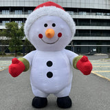 Giant Polar Bear Inflatable Costume Street Funny Polar Bear Mascot Costume Party Cosplay Plush Doll Inflatable Mascot Costume
