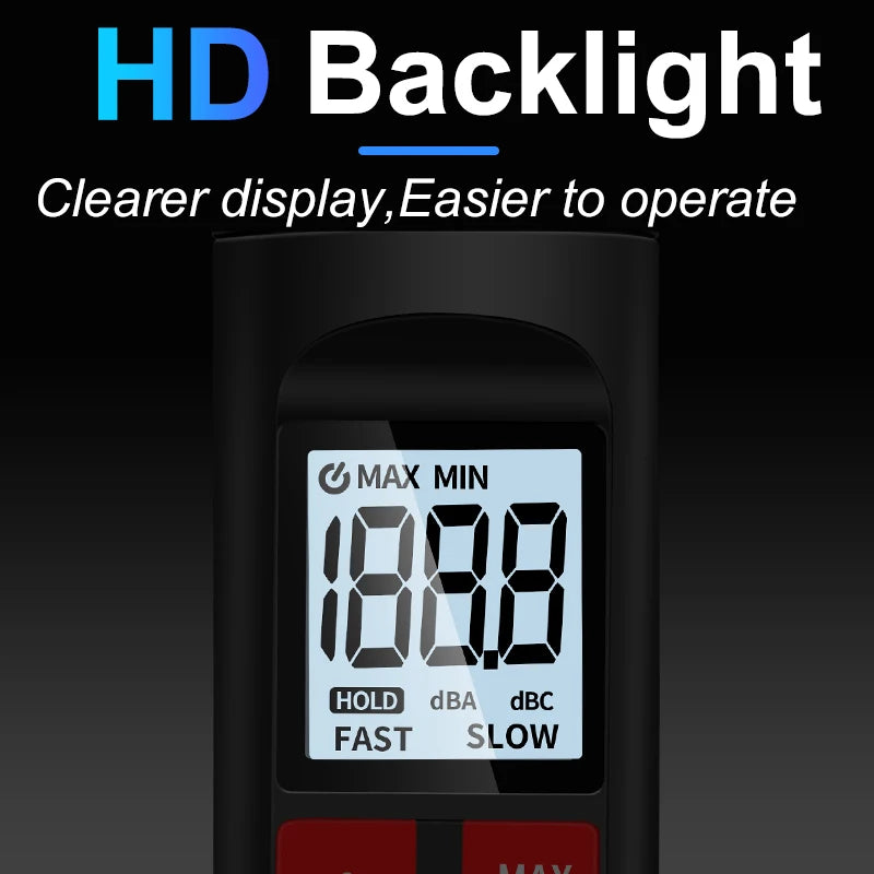Digital Sound Level Meter Audio Level Meter Sonometro Sound Meter Decibelimetro 30-130dB Decibel Meter Portable Noise Meter