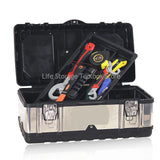 Household portable stainless steel tool box storage box industrial grade empty large toolbox suitcase metal tool organizer box