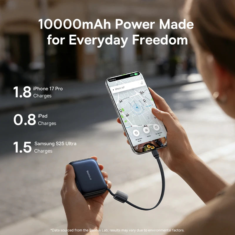 Baseus 10000mAh portable power bank 45W fast charging