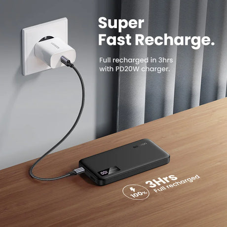 UGREEN 10000mAh portable power bank 5W fast charging