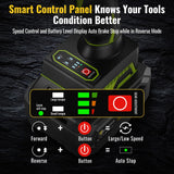 CONENTOOL 21V Cordless Impact Wrench, 1/2” Brushless, 520Nm, with 2x 4000mAh Batteries, Electric Impact Gun Set for Car and Home