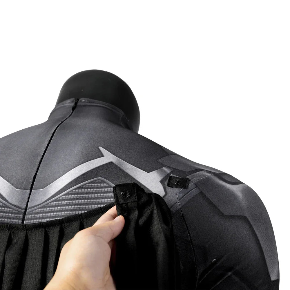 Knights Superhero Bruce Wayne Cosplay Costume Men Bat Jumpsuit Halloween Carnival Fitting Suit Bodysuit Cape Party
