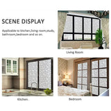 Privacy Window Film Rainbow Window Cling 3D Decorative Window Vinyl Stained Glass Window Covering Non-Adhesive Film Sun UV