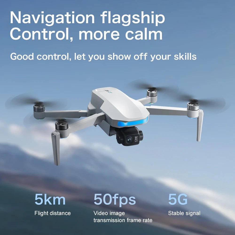 Lenovo S-X1 MAX GPS Drone 3-Axis Gimbal 8K Camera 5000m FPV Foldable Drone with LCD Remote Screen 3 Batteries Professional UAV