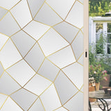 3D Frosted Decorative Window Film Privacy Static Cling Adhesive Stained Glass Film Matte Decals UV Protection Window Stickers