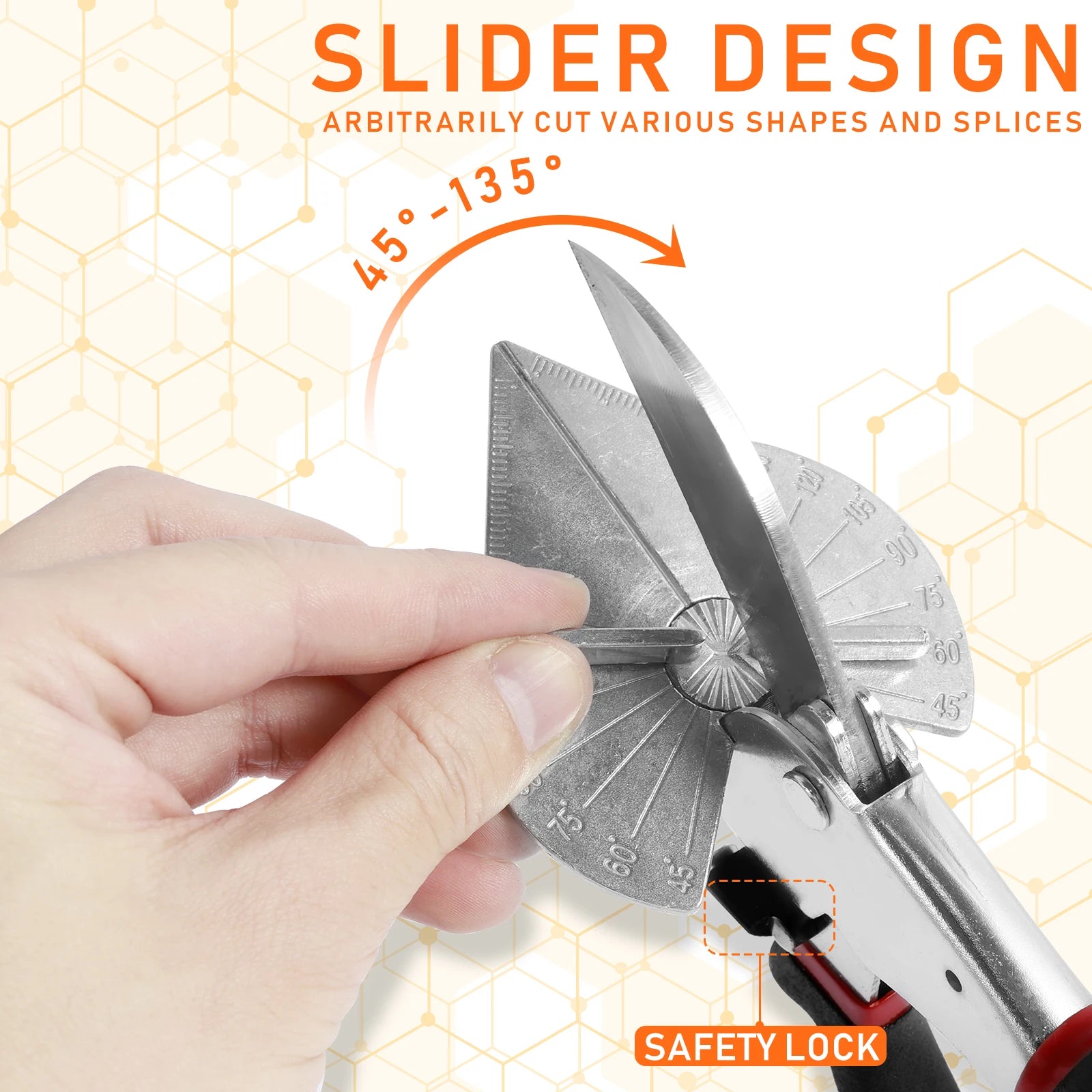 Miter Shears 45°- 135° Multi Angle Multifunctional Cutter for Precise Angular Cutting