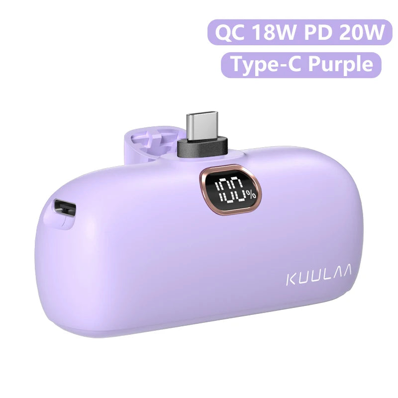 KUULAA 5000mAh portable power bank