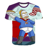 The Simpsons Homer 3d Print T-Shirt Bart Simpson House Clothing Homer Simpsons Costume Men/women Family t-Shirt