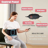 Near Infrared&Red Light Therapy Wrap Belt 660nm&850nm for Body Pain Relief Wearable Pad for Waist Back Stomach Muscle Beauty