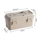 Complete Tool Box Storage Organizer Hardware Parts Tool Box Double-layer Camping Tools Case Portable Carry Case Professional