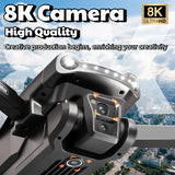 Lenovo V198MAX GPS Drone 8K Professional Camera Aerial FPV Brush Laser Obstacle with Large Screen Remote Control Drone