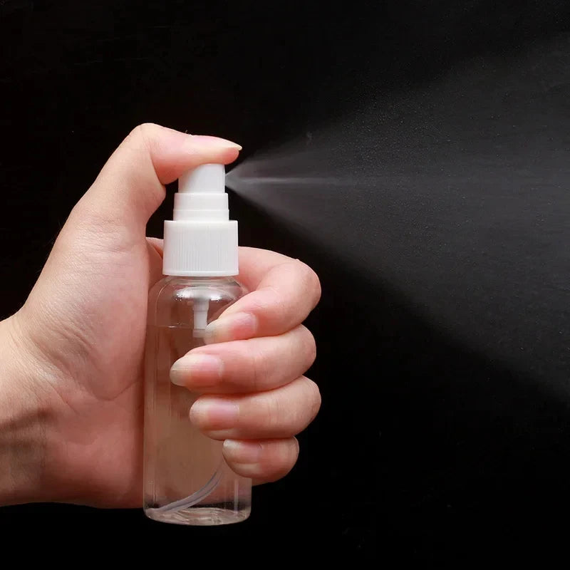 Multi-size 10/20/30 to 250ml Transparent Refillable Spray Bottle, Perfume Essential Oil Atomizer