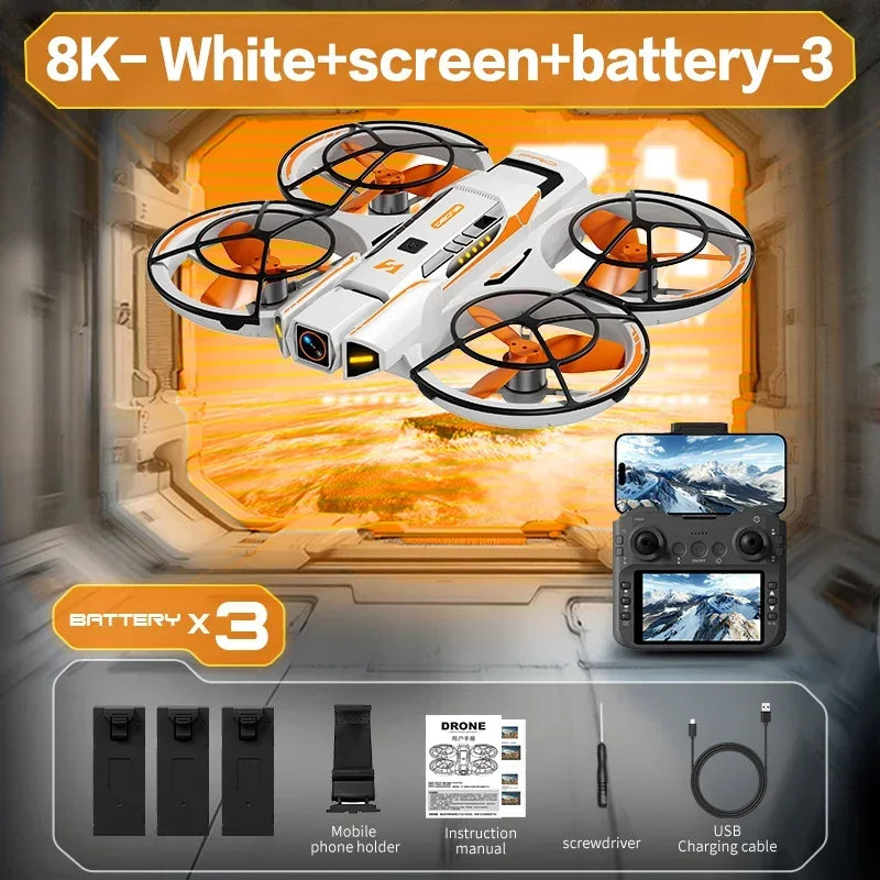 Lenovo A21 Pro Drone 3battery 4k8K GPS Professional Aerial Photography Remote Control Aircraft 5G HD Camera Quadcopter Toys UAV