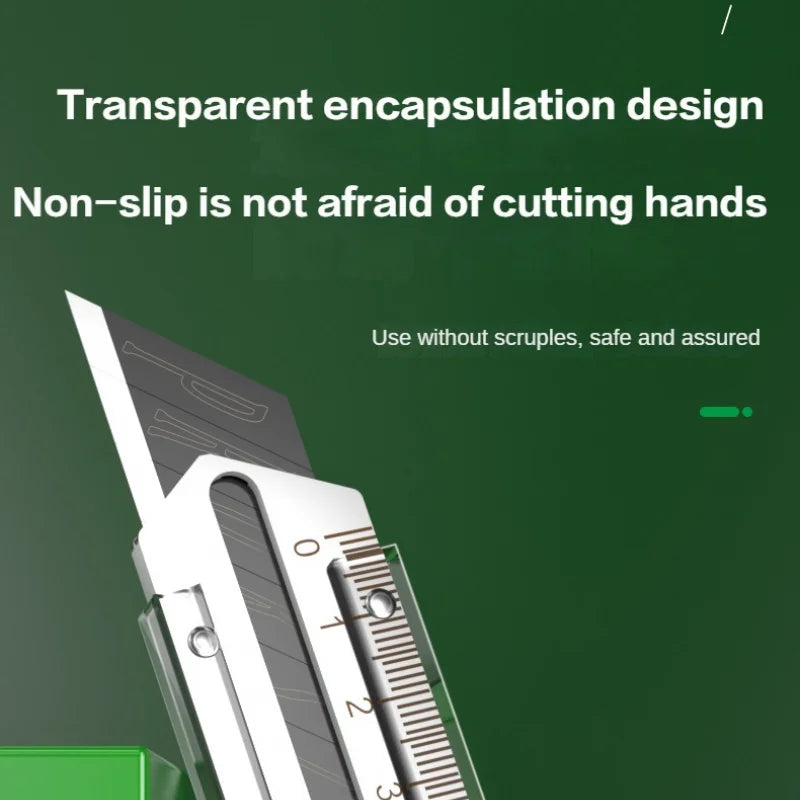 Utility Knife Box Cutter 8 In 1 Mutipurpose Stainless Steel Retractable Heavy Duty Waterproof Snap off Cutter Knife And Blades