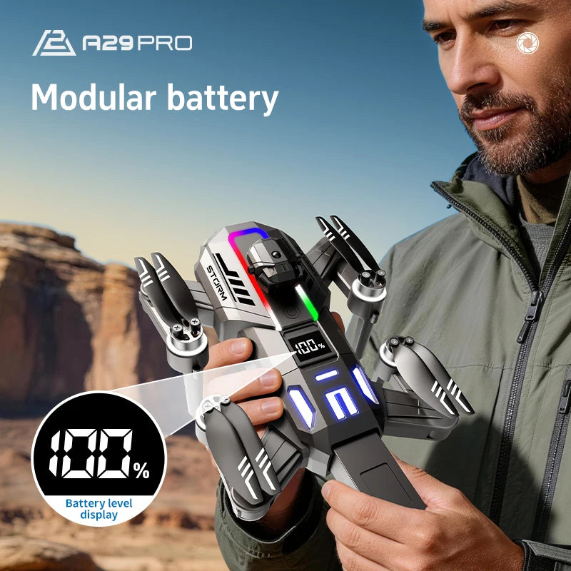 Lenovo New A29 PRO Drone Professional FHD Cameras Screen Remote 5G WIFI Brushless Motor Obstacle Avoidance Foldable Quadcopter
