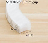 10/5Meters Brush Strip Self Adhesive Door Window Sealing Strip Home Door Window Sound Insulation Seal Film Door Weather Strip