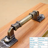 High Quality Decorative Furniture Wood Barn Door Handle Antique Imitate Copper Aluminum Alloy European Drawer Flush Handles
