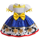 Girls Boys Anime Cosplay outfit Brother-Sister Matching Costume Halloween Toy Cowboy Fancy Dress Up Performance Clothes Set