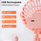 Portable Clip Fan Mini Stroller Fan USB Rechargeable Baby Stroller Octopus Fan 360° Rotate Outdoor Tripod Fan Small Clip Fan