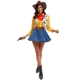 Halloween Couple Family Cosplay Idea Costume Woody Jessie  Outfits Movie Stage Carnival Party Full Set for Adults Men Women