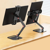Universal Expandable Monitor Desk Holder Adjustable 360° Swivel Tablet Stand Foldable Tablet Bracket for 12-17in