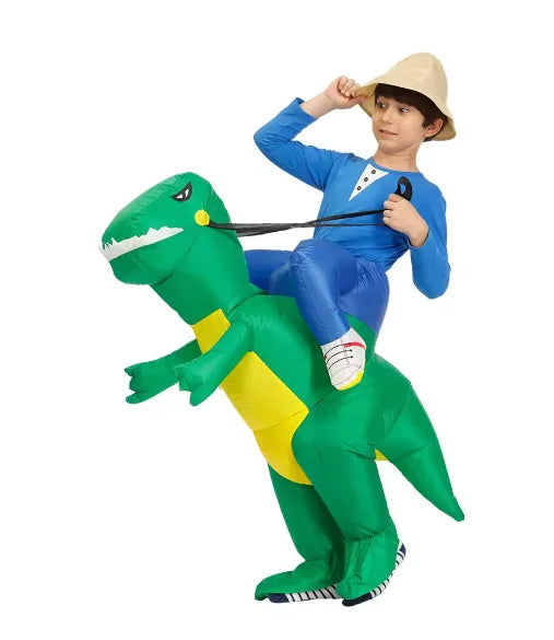 T-Rex Dinosaur Costumes Full Body Half Body Inflatable Outfits Funny Party Props Halloween Purim Carnival Party Performance Wear