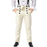 Medieval Retro 70s 80s 90s Cosplay Costume Pants Steampunk Overalls Adult Men Casual Pants Halloween Carnival Costumes