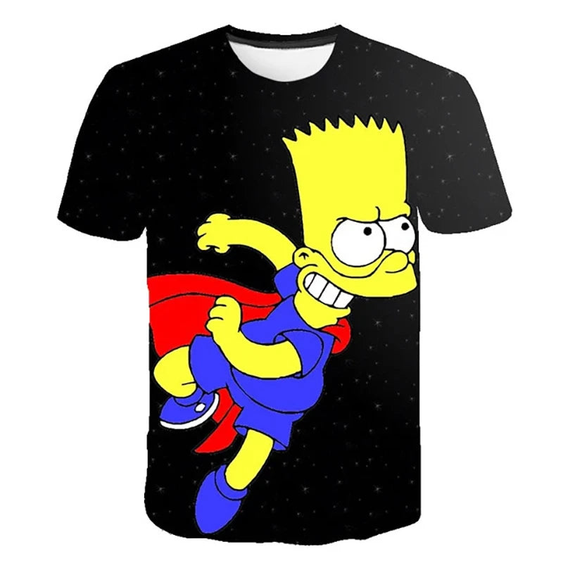 The Simpsons Homer 3d Print T-Shirt Bart Simpson House Clothing Homer Simpsons Costume Men/women Family t-Shirt