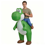 Funny Ride On Dinosaur Inflatable Costume Quick Inflation T-Rex Suit Halloween Carnival Party Fancy Dress Cosplay for Adults