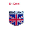 3D Aluminum Car UK United Kingdom ENGLAND National Flag Map Emblem Sti UK