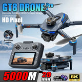 New GT8 Drone Aerial Deone Foldable Quadcopter Obstacle Avoidance GPS WIFI Drones With Camera HD 8K GPS Professional Dual Camera