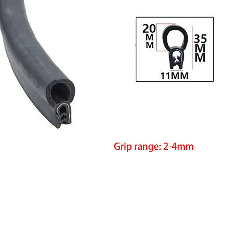 1/3meter Door Edge Guard Rubber Sealing Strip U Type Hardwearing Car Ship Dustproof Trim Soundproofing Waterproof Sealings Parts