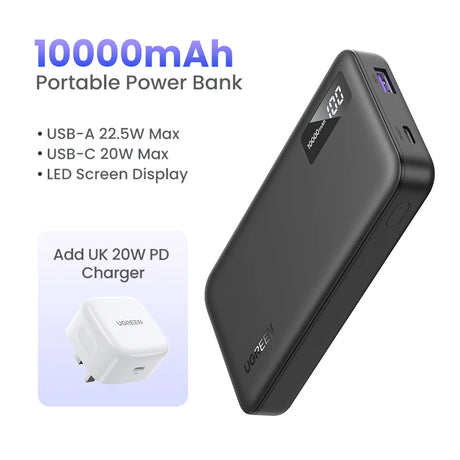 UGREEN 10000mAh portable power bank 5W fast charging