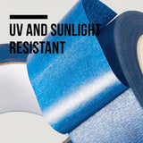 Blue Painters Tape, 1/2 inch,3/4 inch,1 inch,2 inch, Multi Size Painting Masking Tape, Clean Release Paper Tape for Home