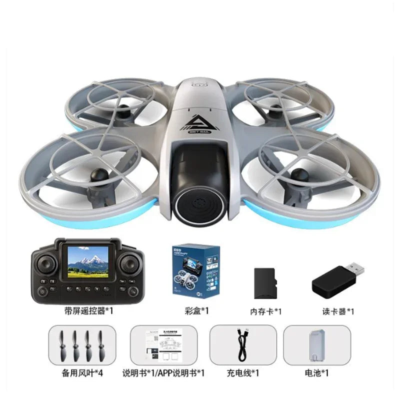 E69 Mini Drone 8K HD Camera Obstacle Avoidance Aerial Photography Brushless Professional Dual Camera Screen Quadcopter