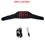 Red＆Infrared Light Therapy Belt 660nm&850nm Full Body Pain Relief Wrap Burn Fat Wrap Slimming Machine Waist,Wrist,Chin,Neck Pad